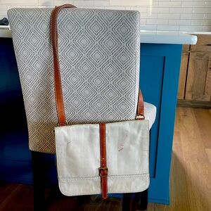 Fossil leather crossbody purse